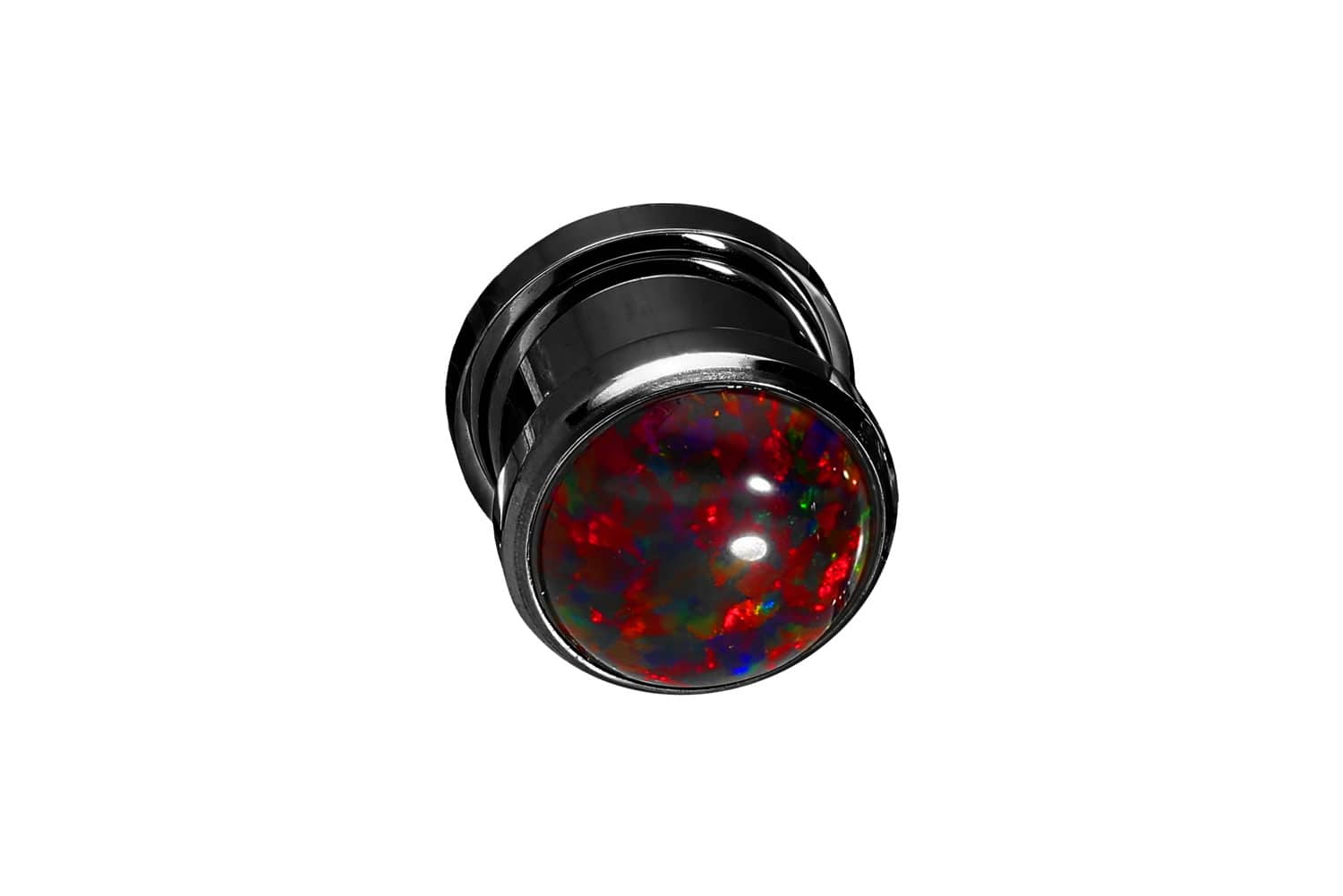 Chirurgenstahl Plug SYNTHETISCHER OPAL ++SALE++